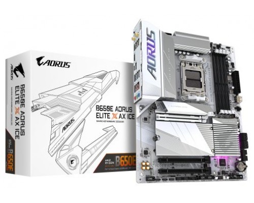 Gigabyte B650E AORUS ELITE X AX ICE placa base AMD B650 Zócalo AM5 ATX (Espera 4 dias)